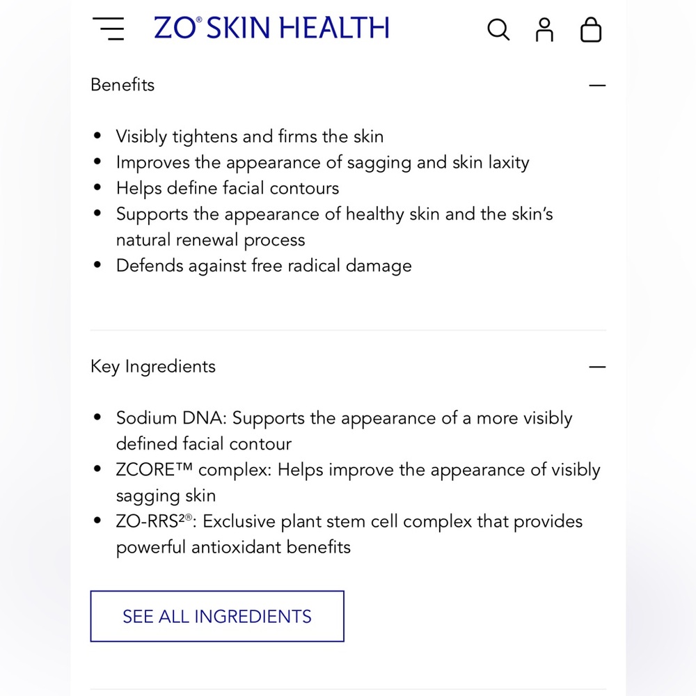 ZO Skin Health Firming Serum 28 ML .95 ounces Expiration Date 03/28 - Picture 10 of 10